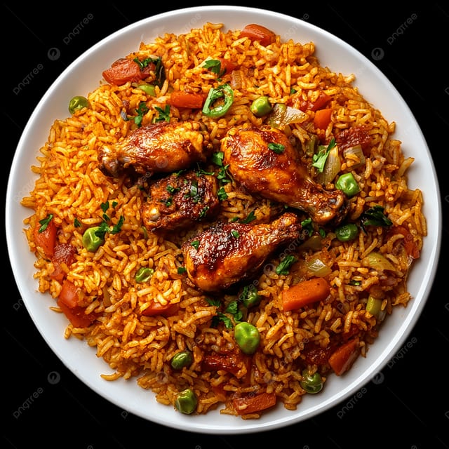 Jollof & Chicken.