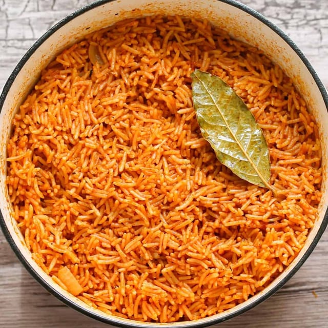 Plain Jollof.
