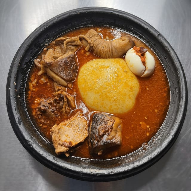 Fufu and Peanut Butter Soup.
